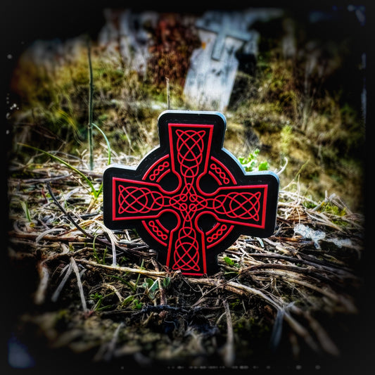 3D PVC patch with velcro: Celtic cross, est. 9th century High quality and durable PVC patch for collectors, airsofters, members of the military and hunters! The celtic cross is a variant of a christian cross which appeared in the early middle ages in England, Ireland and France. patchworld.net Patchworld
