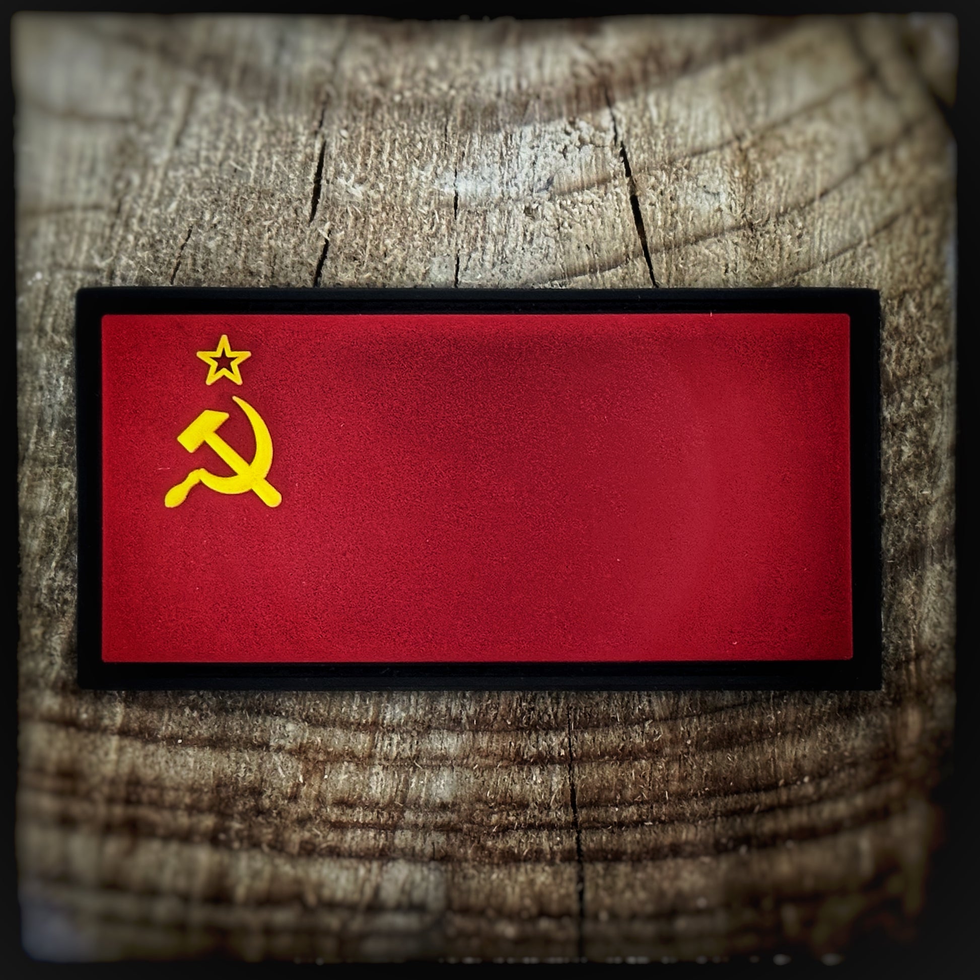 3D PVC Patch withh velcro: Flag of the Union of Soviet Socialist Republics, UdSSR (1922–1991)   High quality and durable 3D PVC patch for collectors, airsofters and members of the military. patchworld.net Patchworld