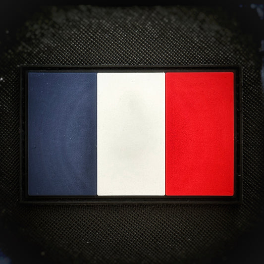 PVC patch with Velcro: Flag of the Republic of France, est. 1794.  High quality and durable PVC patch for collectors, airsofters and members of the military. patchworld.net Patchworld