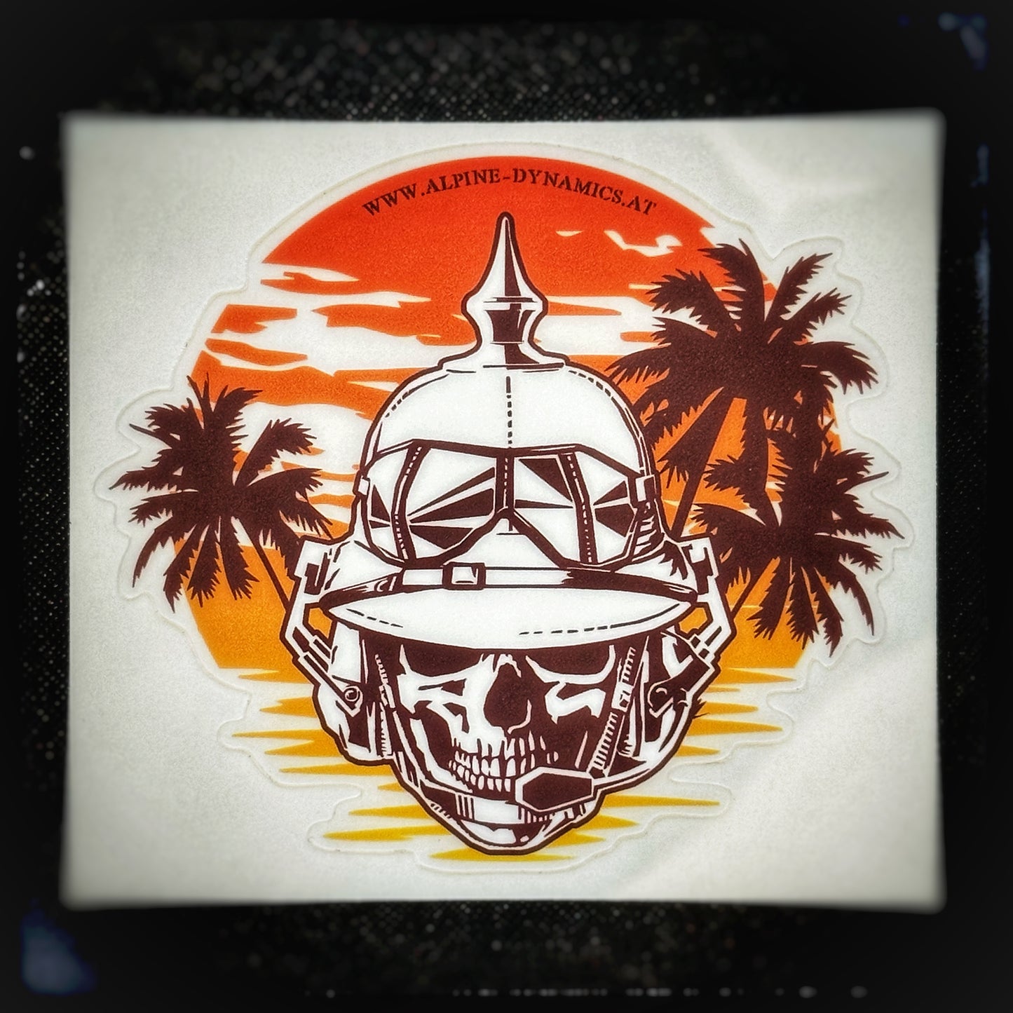 Welcome to the tactical Hans sticker collection. As a friend of german or prussian military tradition it seem that you are in need of a sticker for your bumper or pelican weapons case. Here you have the options to choose between 3 unique seasonal stickers such as the standard tactical Hans, the alpine Hans and the tropical Hans. No matter what you choose, it doesn't get any more tacti-cool than this. Sizes: standard (8x10cm), tropical (10x9cm), alpine (9x9cm) Patchworld patchworld.net