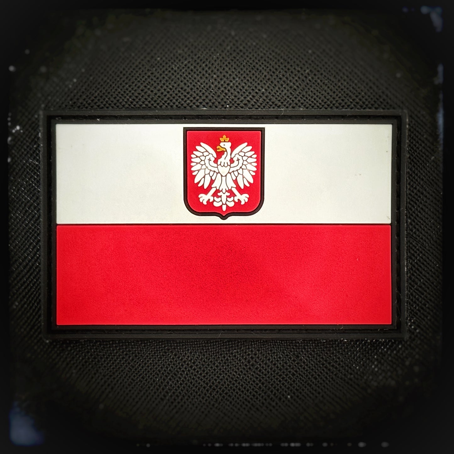 3D PVC Patch Poland  Polen Flag White red with eagle