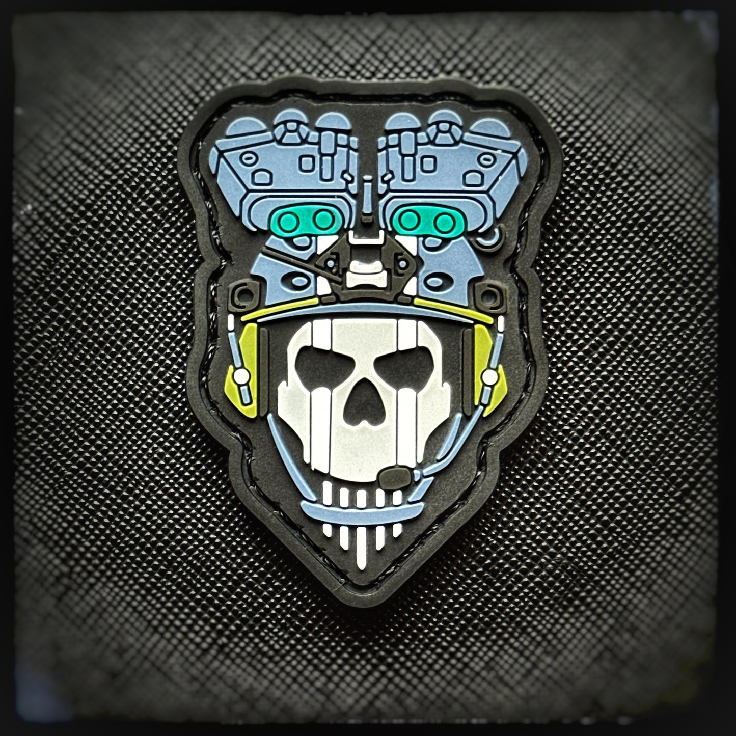 2D PVC patch: Bravo Six Going Dark. Ghosts don’t knock they arrive unseen. And if you notice them, it's already too late. PVC Patch from Ghost, a masked British special forces operator and fan-favorite character from the Call of Duty: Modern Warfare series. High quality and durable PVC, woven and embroidered patches for collectors, airsofters and military enthusiasts. Also serves as a morale patch.