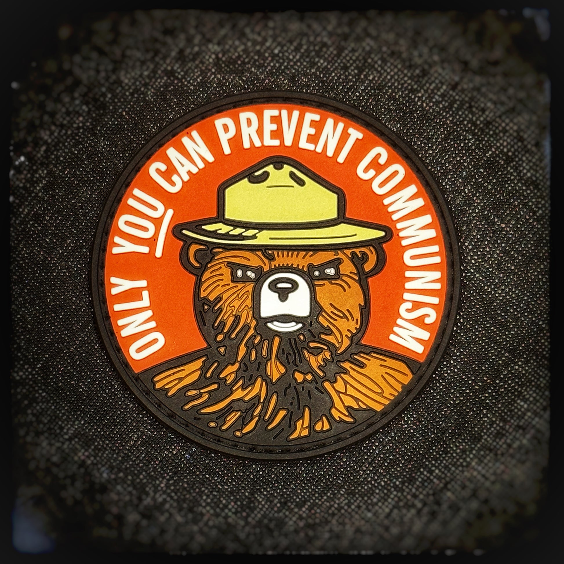 3D PVC patch with velcro: Only you can stop communism. It’s not just a bear, it’s a bear with a mission. Protect your property, your freedom and join the resistance against the global communist threat. As the saying goes:&nbsp;Communism - where everyone gets an equal share... of disappointment.

High quality and durable PVC, woven and embroidered patches for collectors, airsofters and military enthusiasts. Also serves as a morale patch. patchworld.net Patchworld 