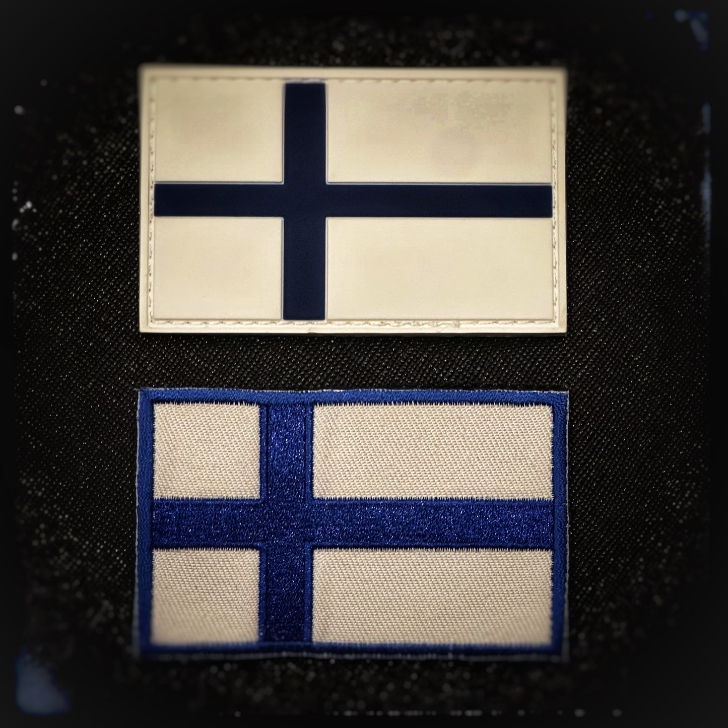 Finland velcro patch of Finland in PVC, woven and embroidered patches. High quality and durable PVC, woven and embroidered patches for collectors, airsofters and military enthusiasts. Also serves as a morale patch. patchworld. patchworld.net