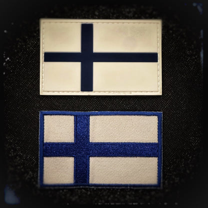 Finland velcro patch of Finland in PVC, woven and embroidered patches. High quality and durable PVC, woven and embroidered patches for collectors, airsofters and military enthusiasts. Also serves as a morale patch. patchworld. patchworld.net