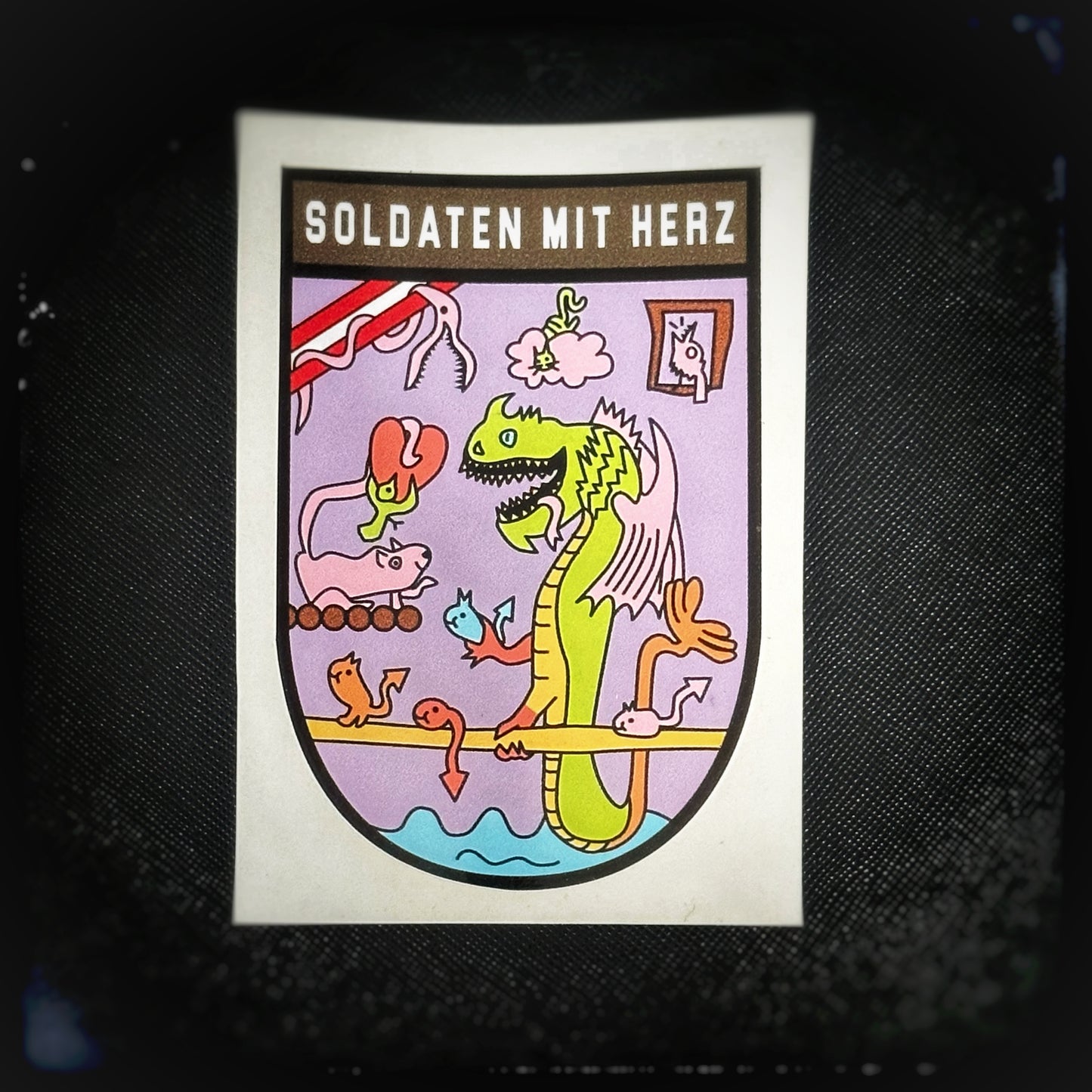 Sticker: Soldaten mit Herz