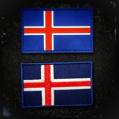 Iceland velcro patch of Iceland in PVC, woven and embroidered patches. High quality and durable PVC, woven and embroidered patches for collectors, airsofters and military enthusiasts. Also serves as a morale patch. patchworld. patchworld.net