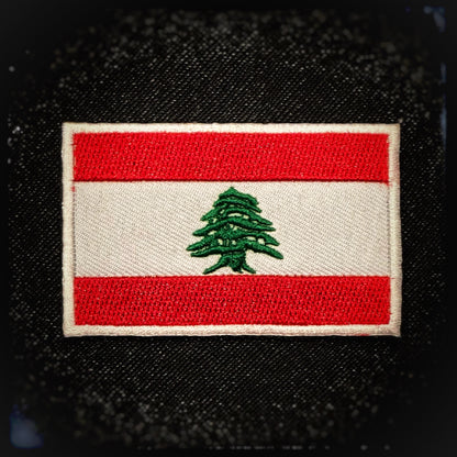 Lebanon embroidered velcro patch. High quality and durable PVC, woven and embroidered patches for collectors, airsofters and military enthusiasts. Also serves as a morale patch. patchworld. patchworld.net