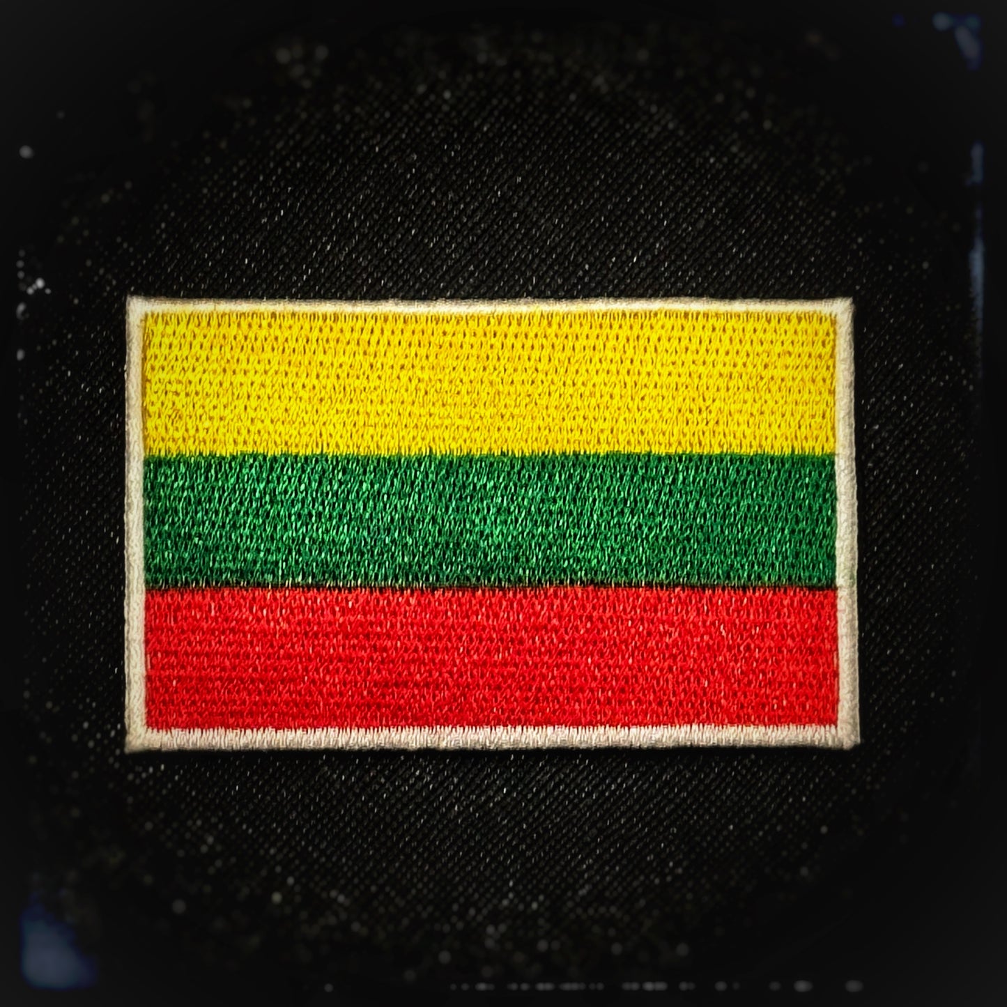 Lithuania embroidered velcro patch. High quality and durable PVC, woven and embroidered patches for collectors, airsofters and military enthusiasts. Also serves as a morale patch. patchworld. patchworld.net