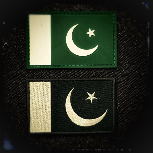 Pakistan velcro patch of Pakistan in PVC, woven and embroidered patches. High quality and durable PVC, woven and embroidered patches for collectors, airsofters and military enthusiasts. Also serves as a morale patch. patchworld. patchworld.net