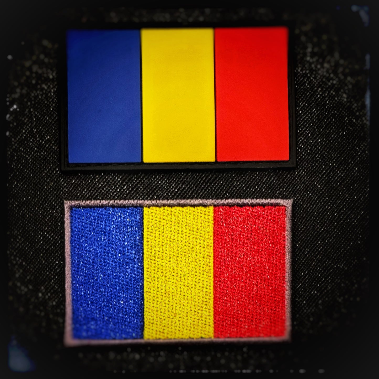 Romania velcro patch of Romania in PVC, woven and embroidered patches. High quality and durable PVC, woven and embroidered patches for collectors, airsofters and military enthusiasts. Also serves as a morale patch. patchworld. patchworld.net