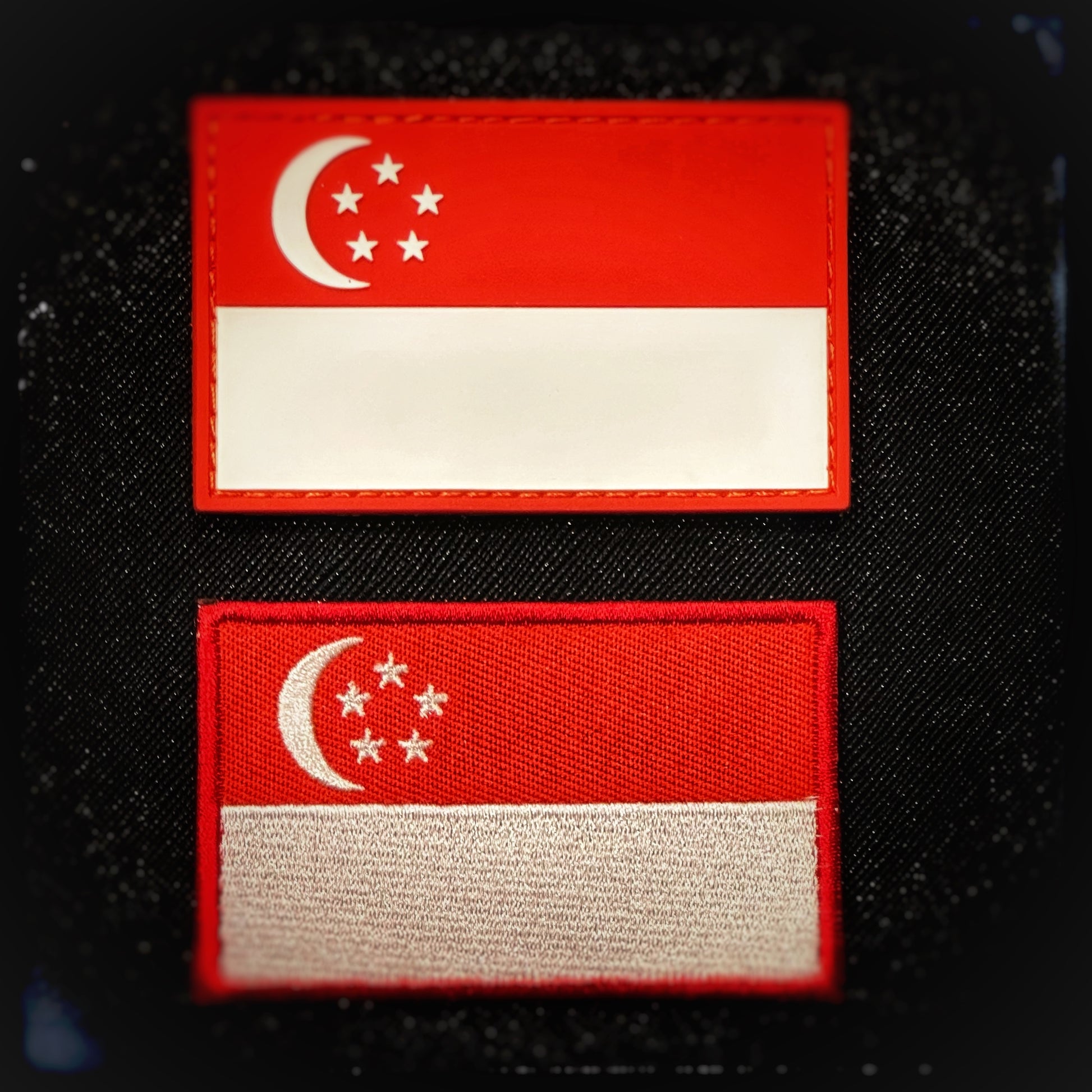 Singapore velcro patch of Singapore in PVC, woven and embroidered patches. High quality and durable PVC, woven and embroidered patches for collectors, airsofters and military enthusiasts. Also serves as a morale patch. patchworld. patchworld.net