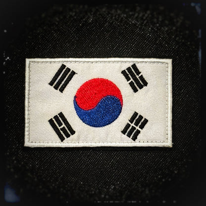 South Korea embroidered velcro patch. High quality and durable PVC, woven and embroidered patches for collectors, airsofters and military enthusiasts. Also serves as a morale patch. patchworld. patchworld.net