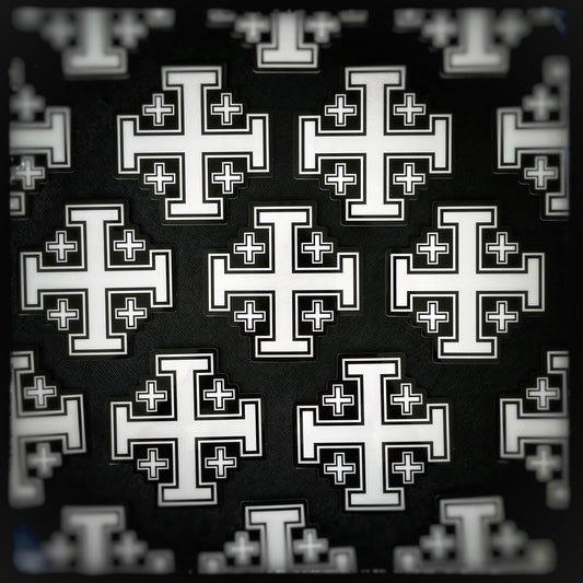 Sticker: Jerusalem Cross