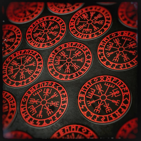 Sticker: Vegvísir (Viking Compass)