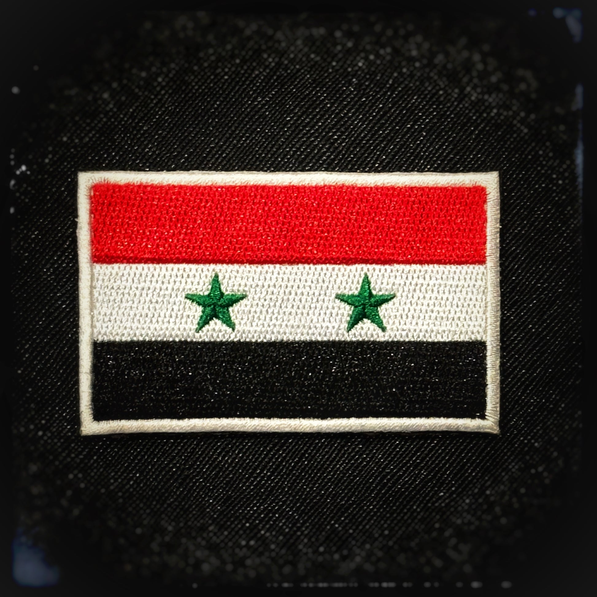 Syria embroidered velcro patch. High quality and durable PVC, woven and embroidered patches for collectors, airsofters and military enthusiasts. Also serves as a morale patch. patchworld. patchworld.net