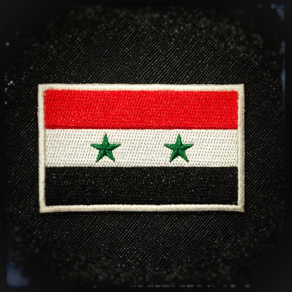 Syria embroidered velcro patch. High quality and durable PVC, woven and embroidered patches for collectors, airsofters and military enthusiasts. Also serves as a morale patch. patchworld. patchworld.net